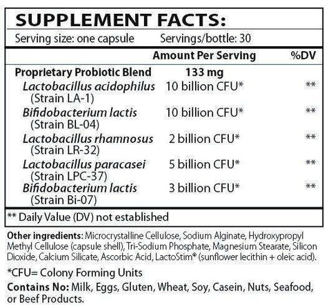 Theralac - Master Supplements Supplement Facts