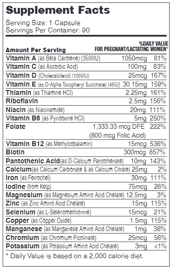 Total One Prenatal (Advanced Nutrition by Zahler)