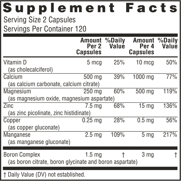 Tri-Boron Plus (Twinlab) Supplement Facts