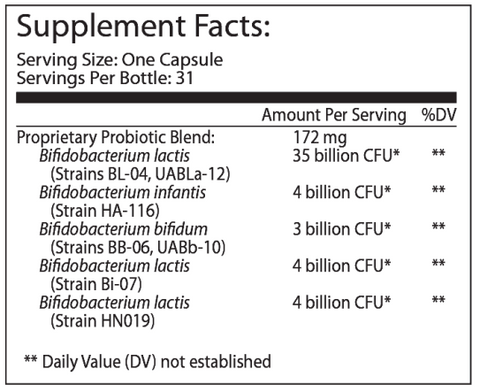 TruBifidoPRO - Master Supplements Supplement Facts