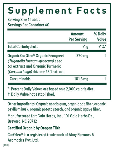 Turmeric Fenugreek Complex (Gaia Herbs Professional Solutions)