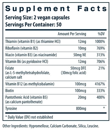 Tyrosine and B Vitamins Vital Nutrients