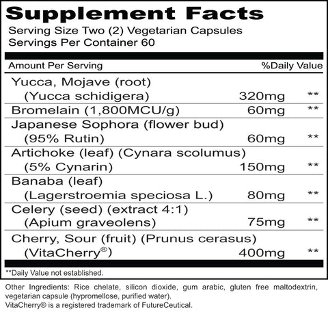 UA Clear (Priority One Vitamins) Supplement Facts