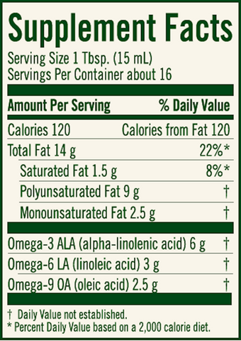 Udo's Choice Oil Blend (Flora) Supplement Facts