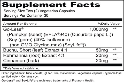 Urgent-Less (Priority One Vitamins) Supplement Facts