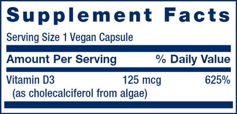 vegan vitamin d3 life extension supplement facts