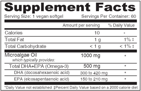Vegan DHA-EPA 500 mg (Deva Nutrition LLC)