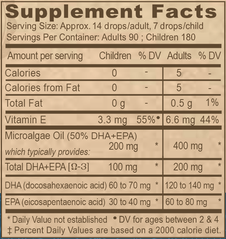 Vegan Liquid DHA-EPA Lemon (Deva Nutrition LLC)