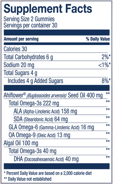 Vegan Omega 3 Adult Gummies - Watermelon (Wiley's Finest)