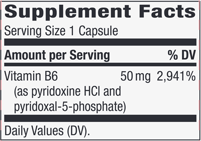 Vitamin B-6 50 mg (Nature's Way)