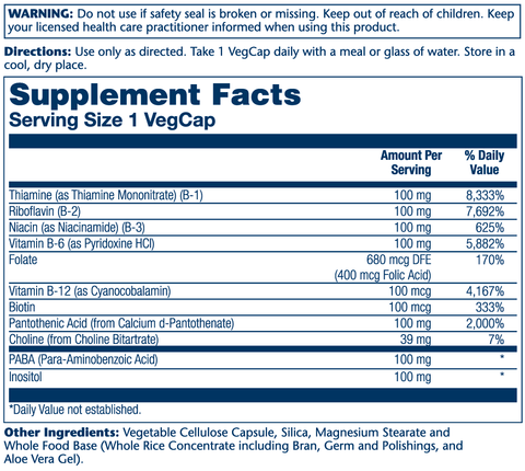 Vitamin B-Complex 100 Solaray