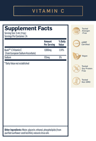 lipossomal vitamin c quicksilver supplement facts