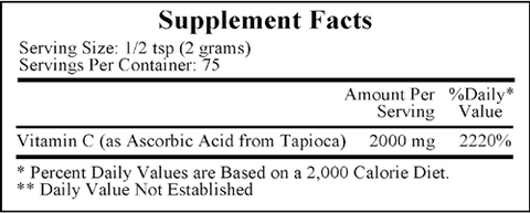 Vitamin C from Tapioca (Ecological Formulas)