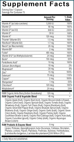 Vitamin Code Raw One for Men (Garden of Life)