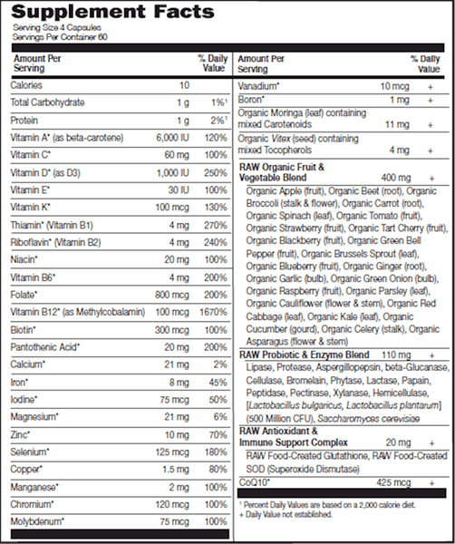 Vitamin Code Women's Multivitamins (Garden of Life)