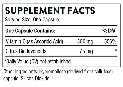 Vitamin C Supplement Facts