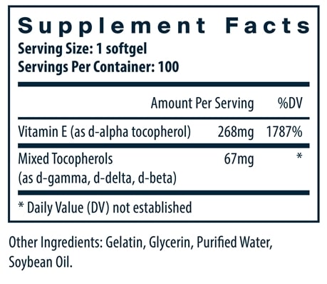 Vitamin E 400 IU Vital Nutrients