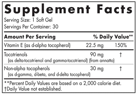 Vitamin E Complex 30 Soft Gels Unflavored