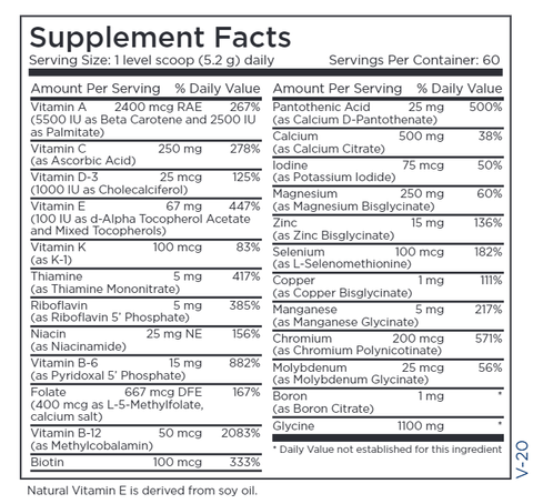 Vitamin/Mineral Base Powder (Metabolic Maintenance)