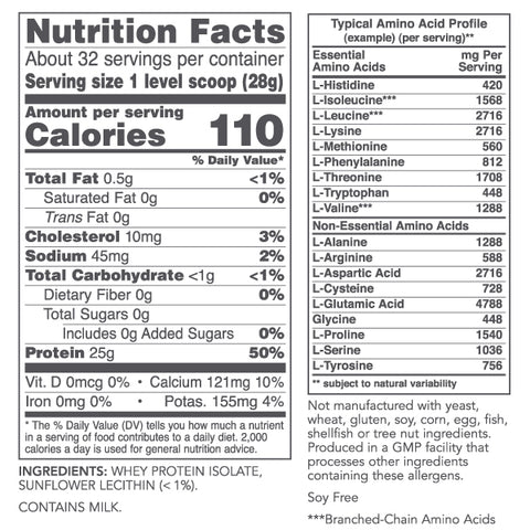 Whey Protein Isolate (Protocol for Life Balance)