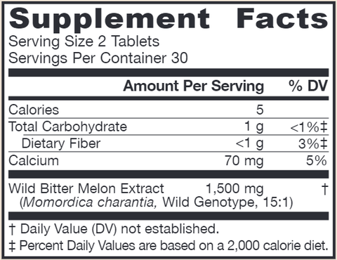 Wild Bitter Melon Extract 750mg (Jarrow Formulas)