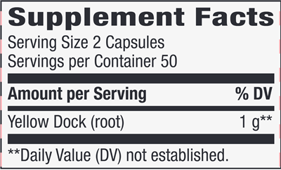 Yellowdock Root 500 mg (Nature's Way)