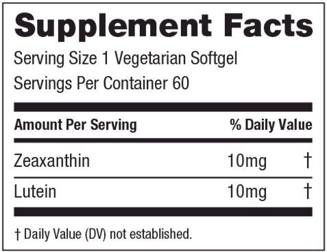 Zeaxanthin and Lutein (EyePromise)