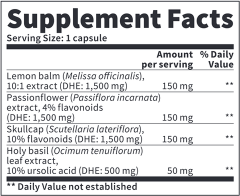 ZenPress (Vitazan Pro) Supplement Facts