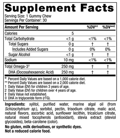 Zero Sugar Children's DHA (Nordic Naturals)