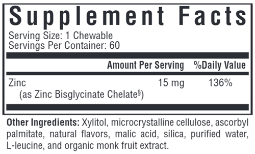 Zinc Lozenge Seeking Health