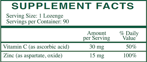 Zinc Lozenges (Rx Vitamins)