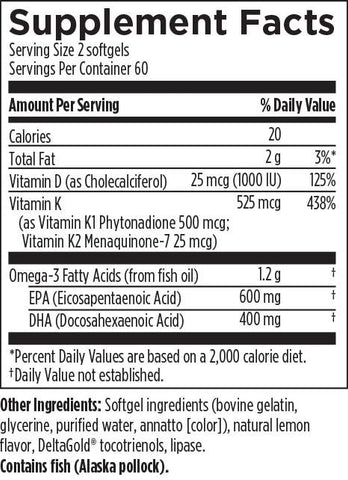 OmegAvail Ultra with Vitamin D & K Designs for Health