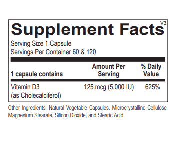 Vitamin D 5,000 IU Ortho Molecular