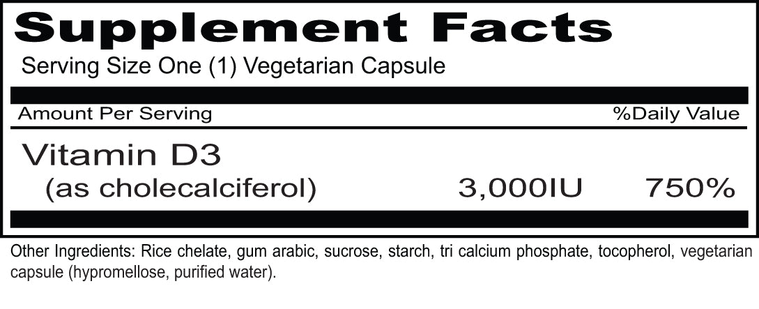 Sun-D3 3,000 IU (Priority One Vitamins) - DrAlexRinehart.com