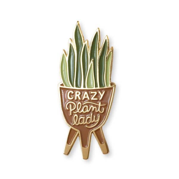 Plant Lady Enamel Lapel Pin – Paper Anchor Co.