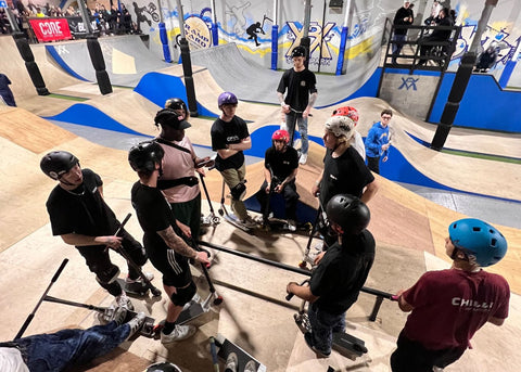 Scooter contest Belfast Skatepark Scootering coreuk Ireland Action sports Skateparks Indoor