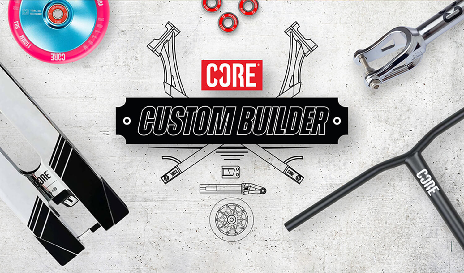 CORE Custom Stunt Scooter Builder