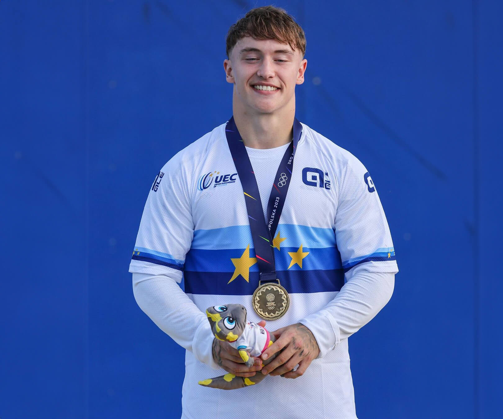 Kieran Reilly With Gold Medal
