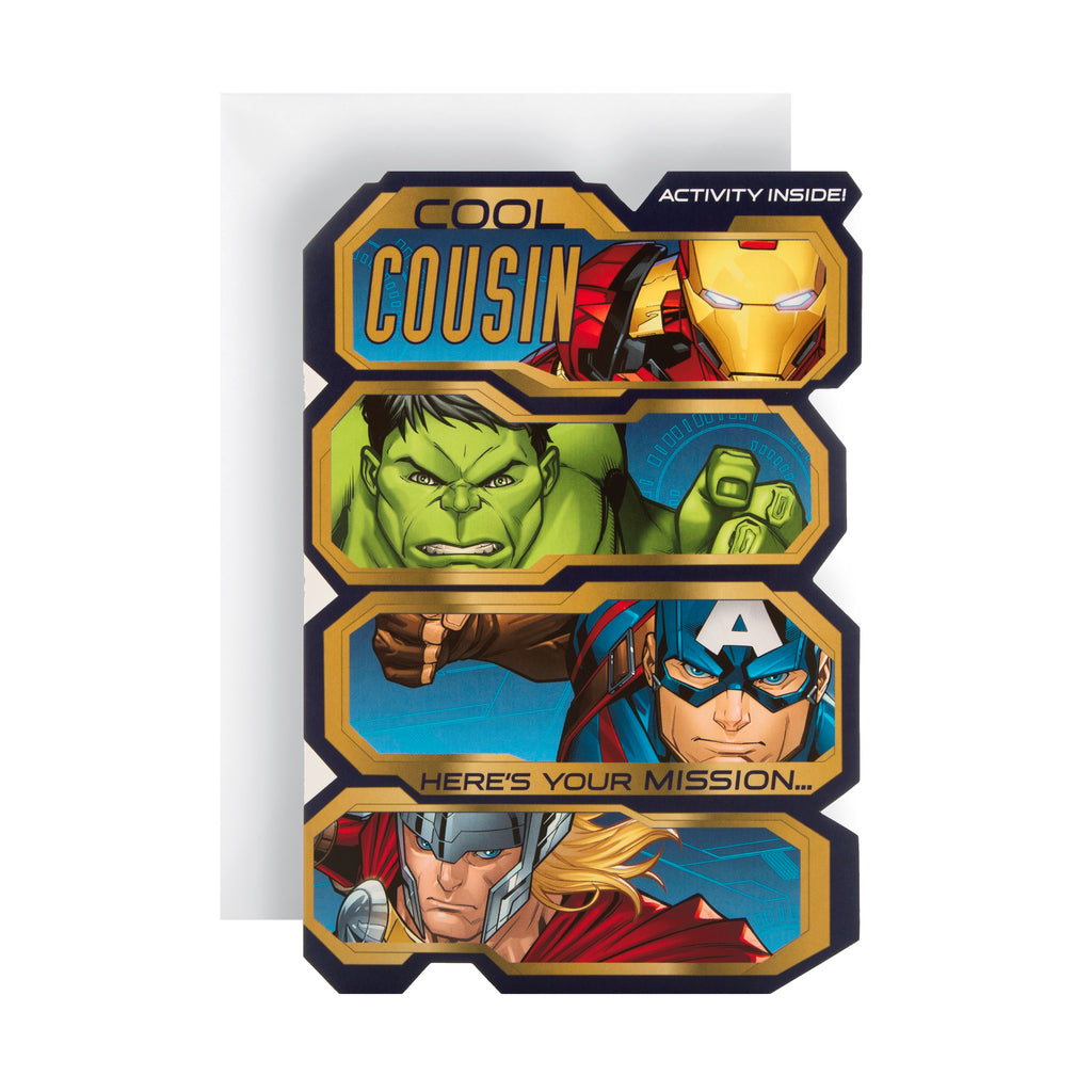 UK Greetings Carte d'anniversaire Avengers – Carte d'anniversaire pour  garçon – Carte d'anniversaire Marvel en destockage et reconditionné chez  DealBurn