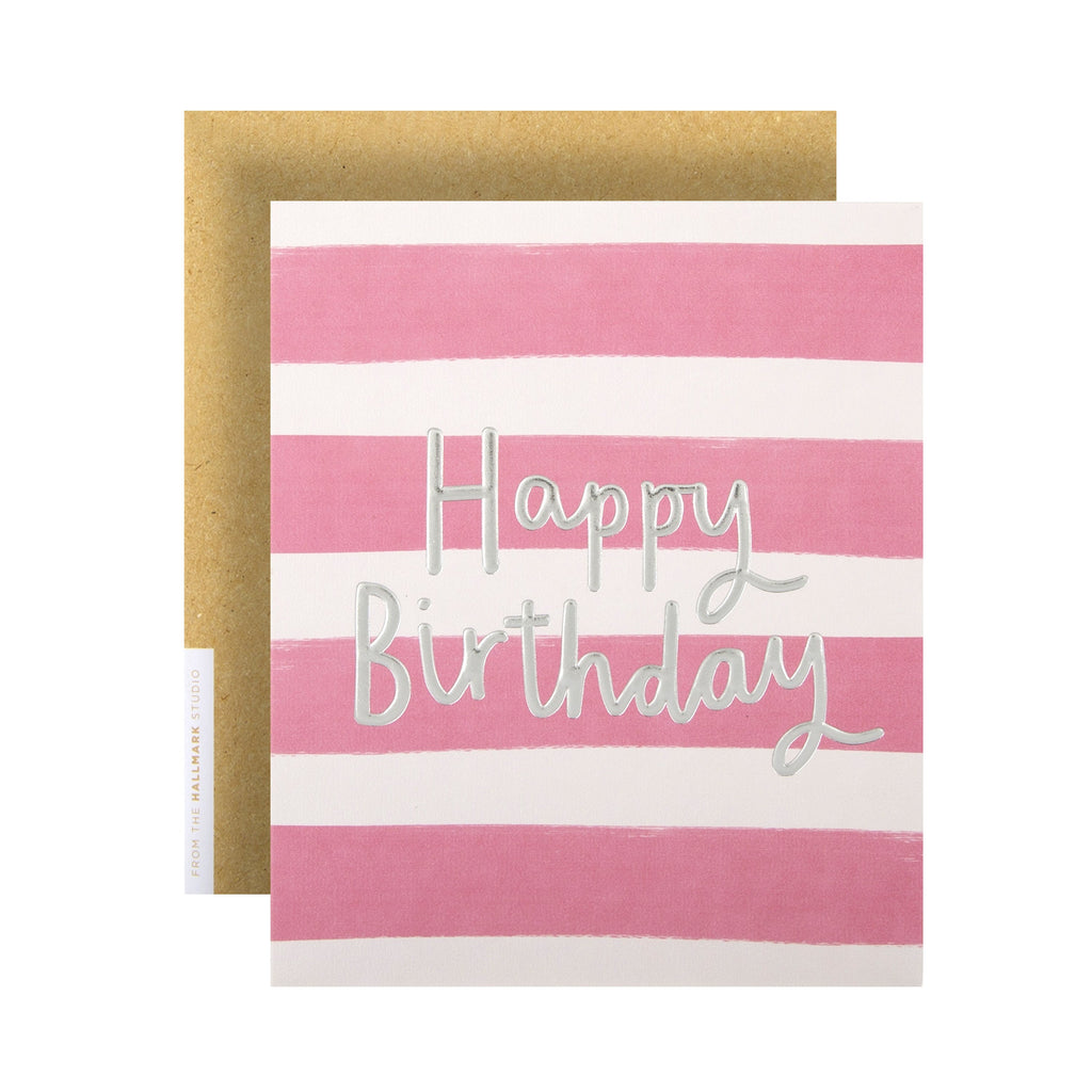 General Pink & White Birthday Card | Hallmark UK