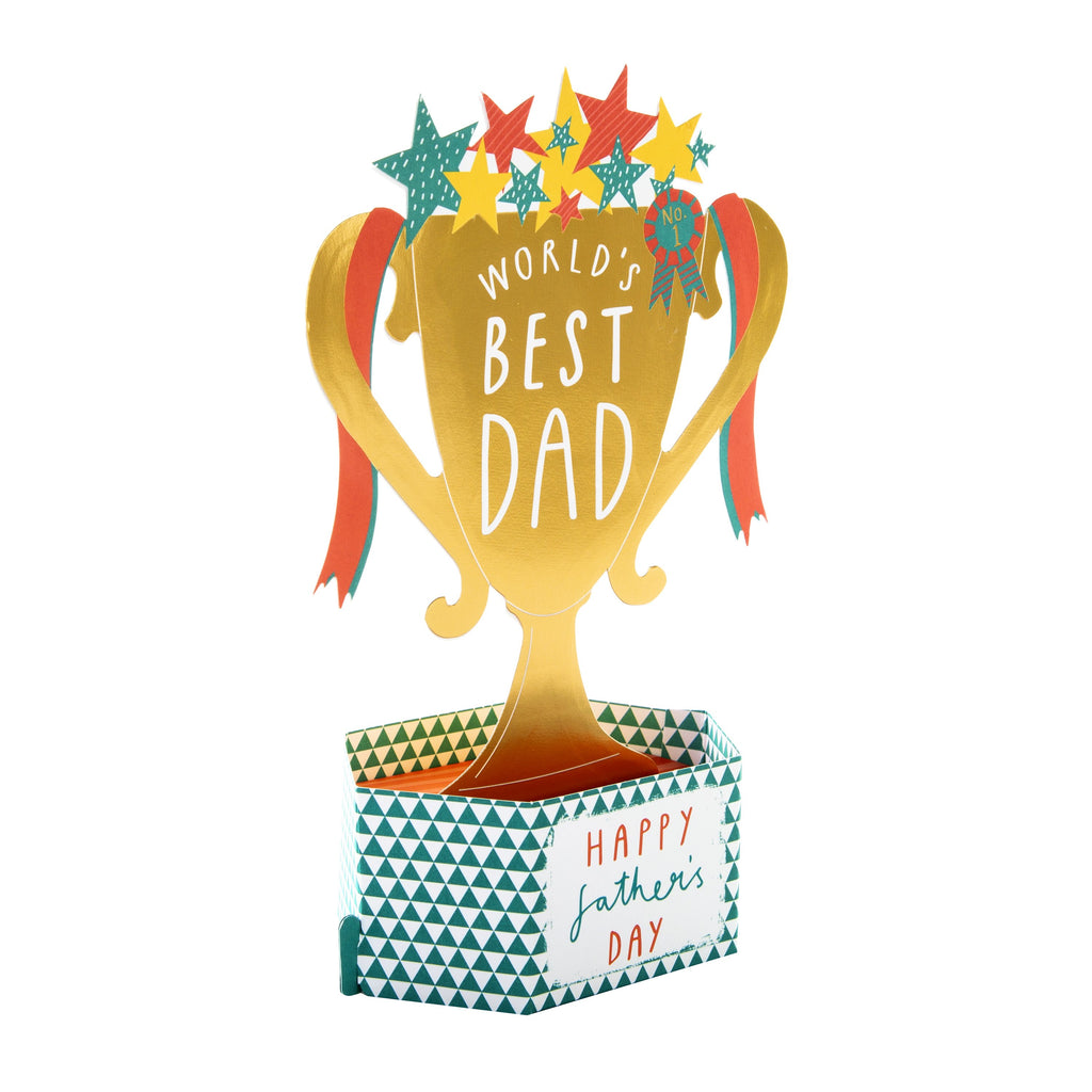 Fathers Day Card For Dad Pop Up Trophy Design Hallmark