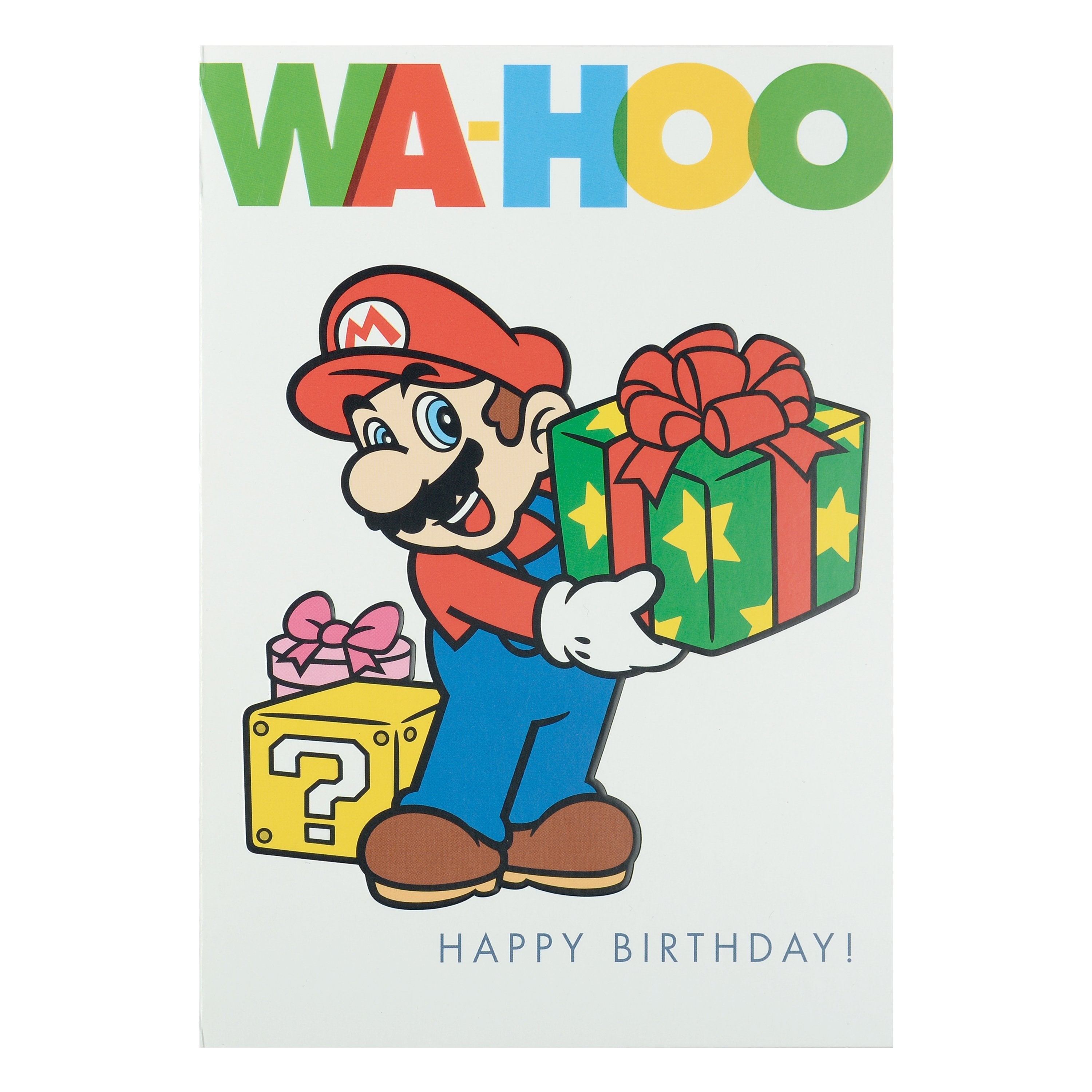 Componer Contribuyente Suavemente Birthday Card - Fun Super Mario™️ Birthday Present Design
