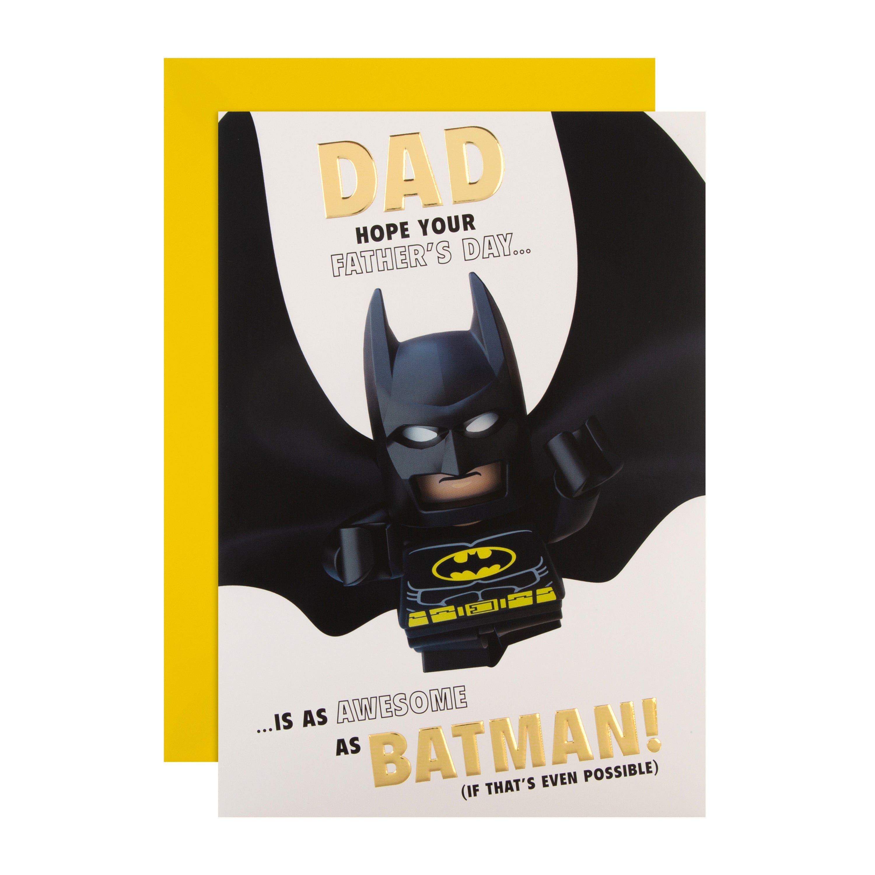 Father's Day Card for Dad - Fun LEGO® Batman Design with Gold Foil –  Hallmark