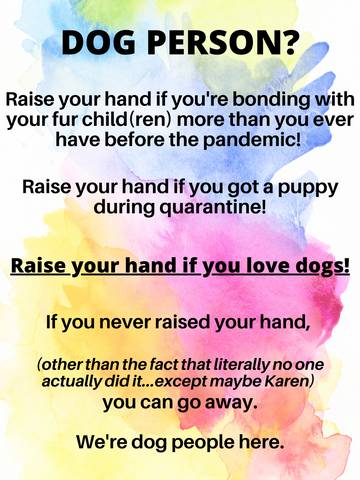 Dog Person? This page is for people that love dogs. If not, carry on.