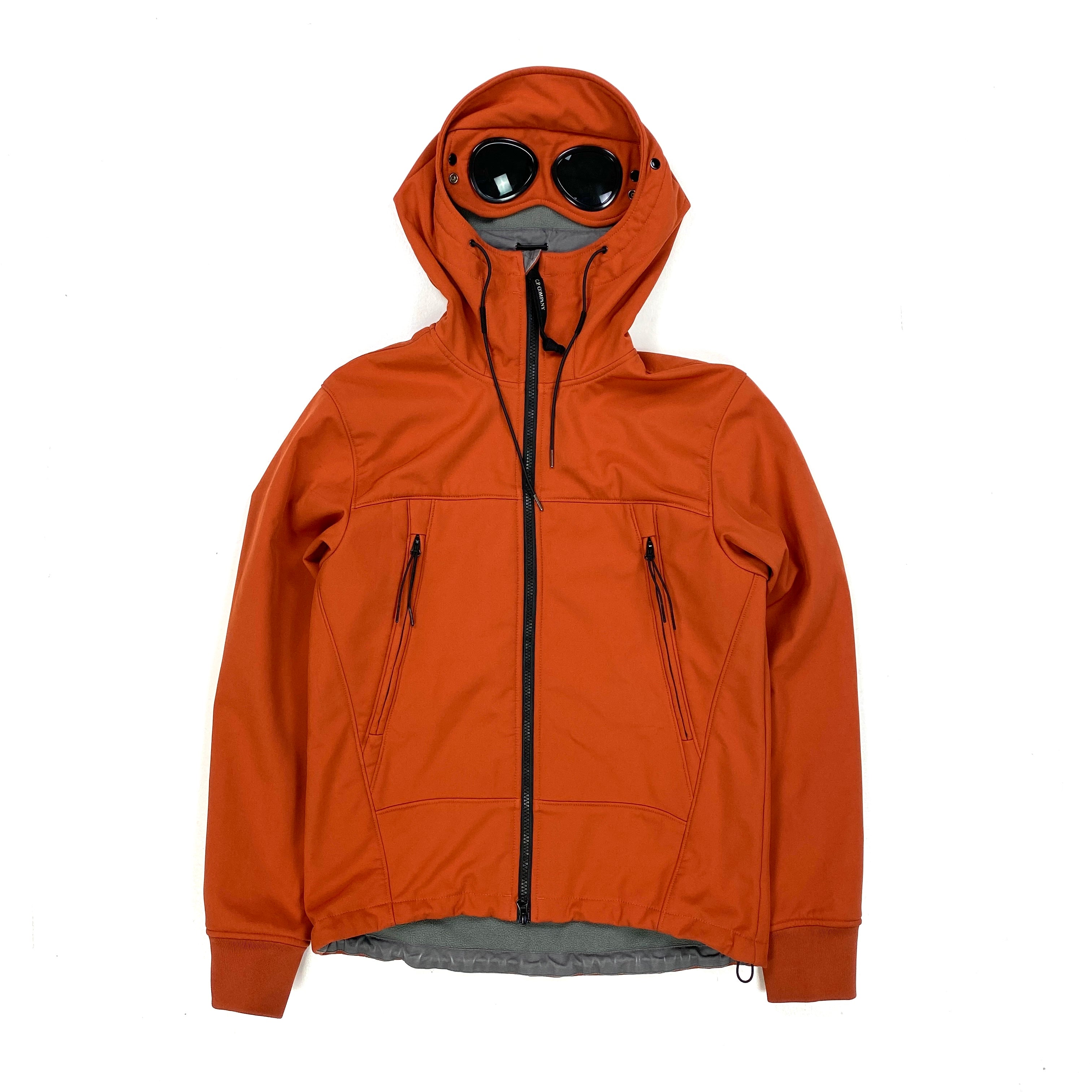 CP Company Orange Fleece Lined Soft Shell Goggle Jacket – Mat's Island