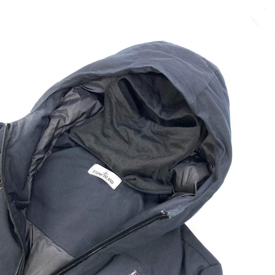 Stone Island Dark Navy Wool Repellent Balaclava Jacket – MatsIsland