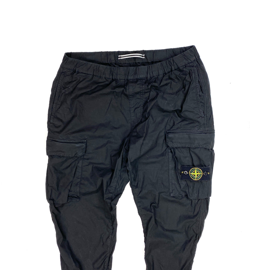 Stone Island Parachute Cargo ワイドカーゴパンツ 黒