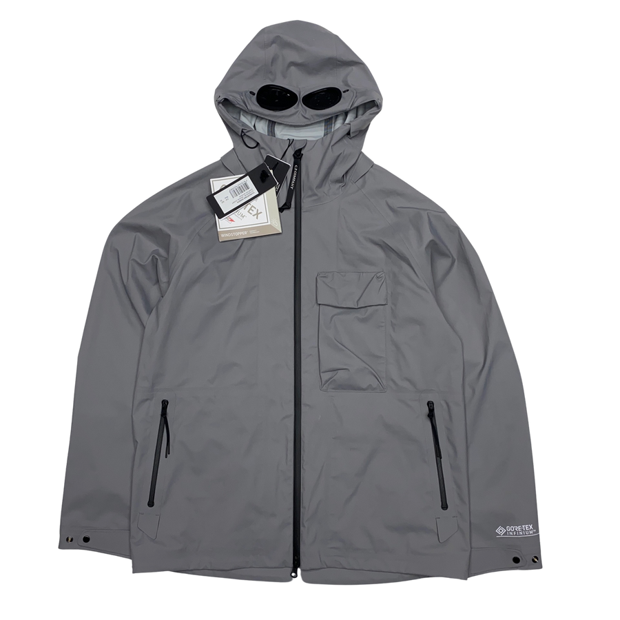 CP Company Grey Gore-Tex Infinium Waterproof Goggle Jacket – Mat's Island