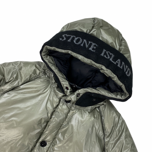 Stone Island Grey Pertex Quantum Y Down Puffer Jacket