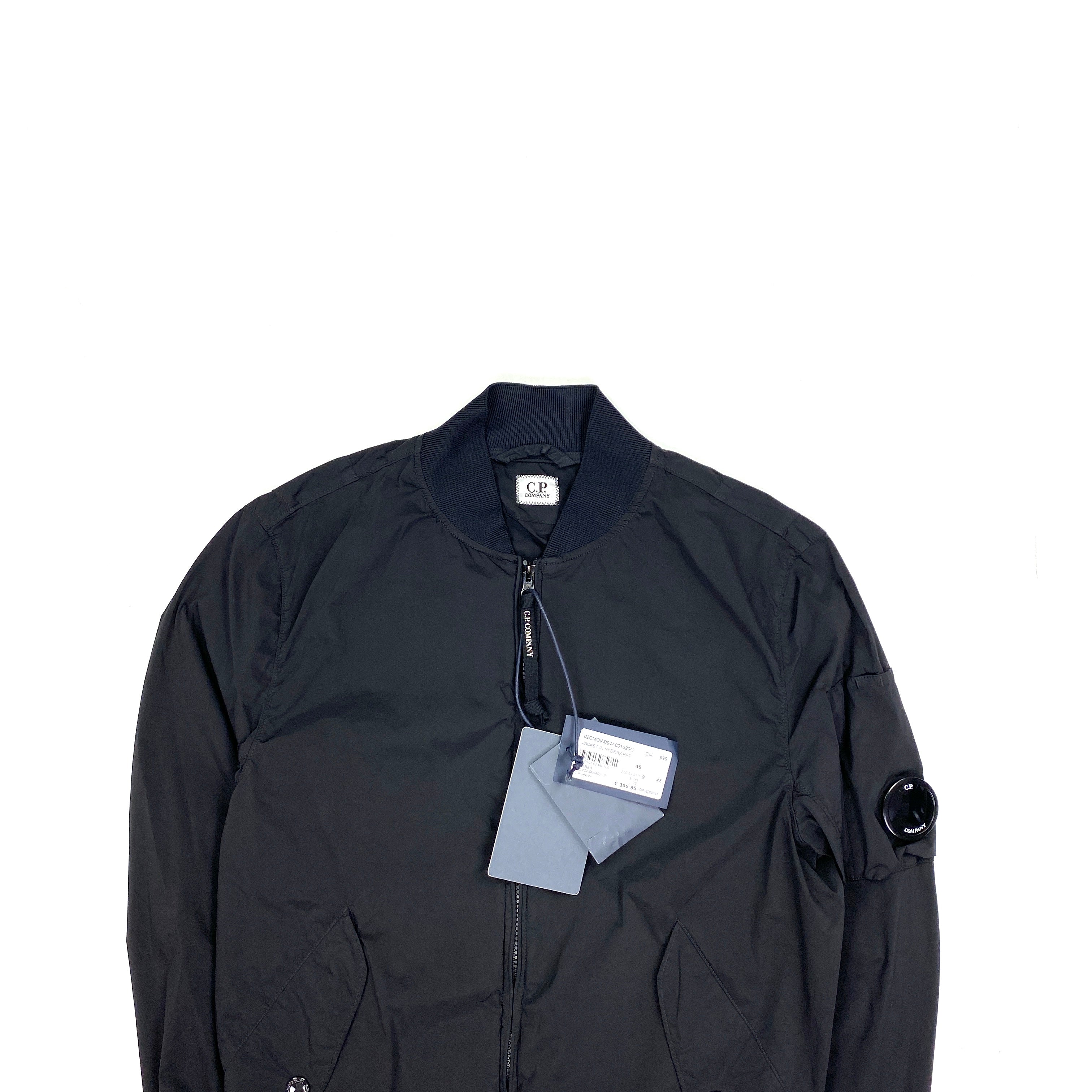 CP Company Black Nycra Stretch Nylon Bomber Jacket – MatsIsland